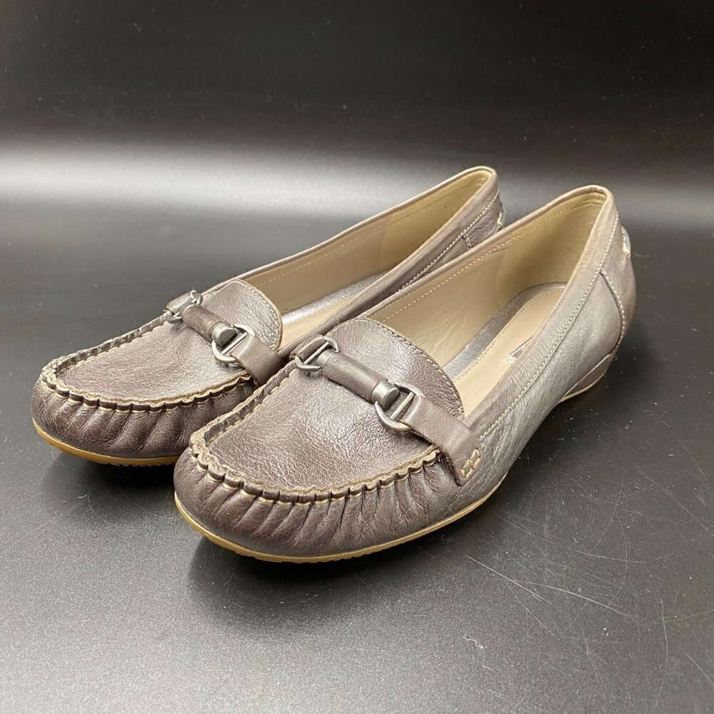 Ecco Brown Comfort Flats Shoes Women's Size 38/U.S. 7